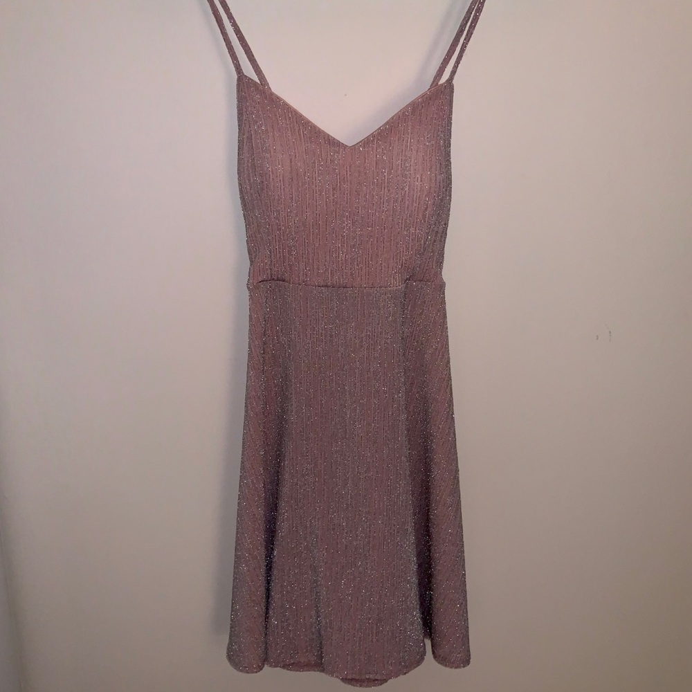 Light Pink Sparkly Formal Dress